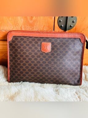 👨🏻‍💼Celine Macadam Celine Envelope Zippered Pouch Macadam vintage unisex